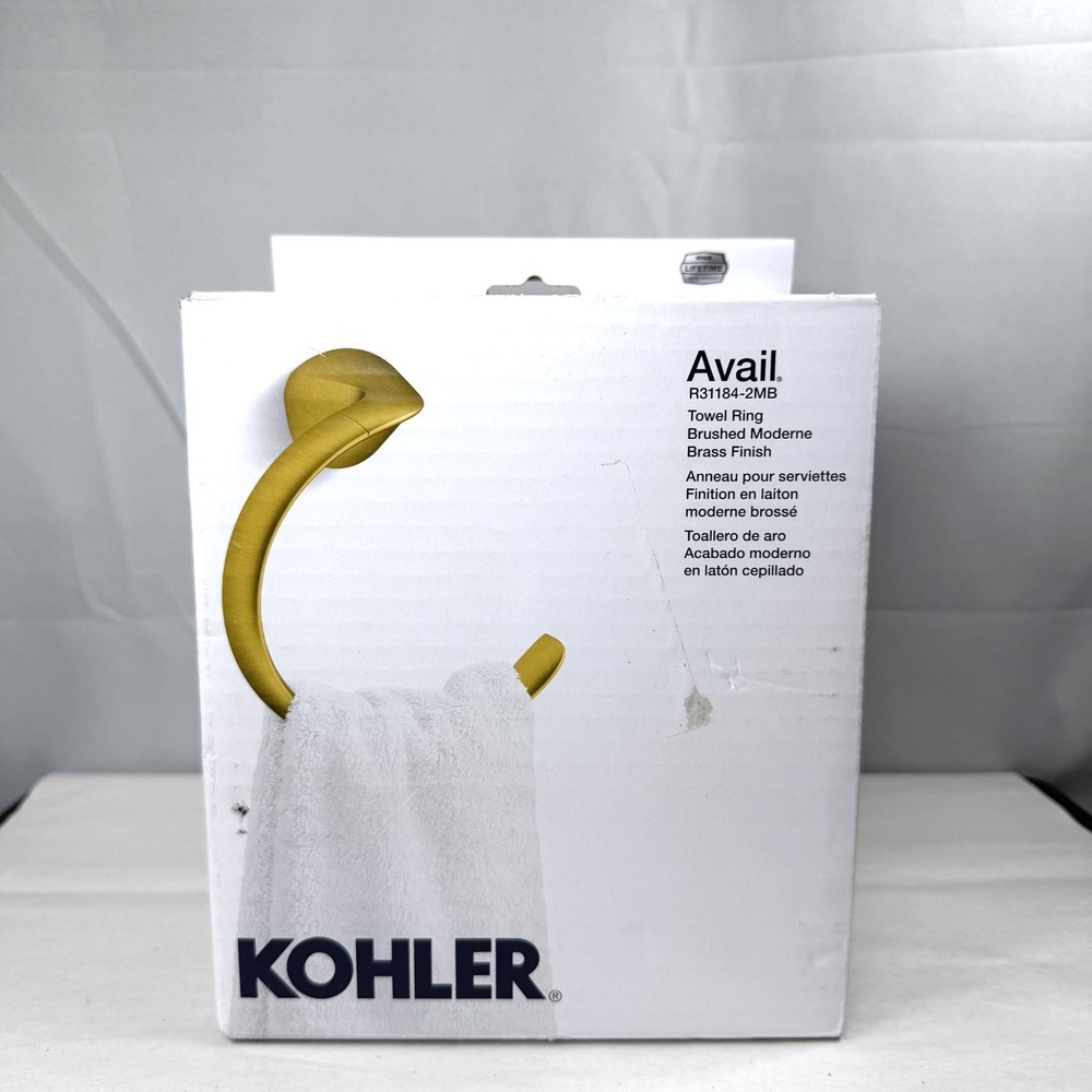 Kohler Avail Caring Brush Modern / Brass Finish / R31184-2MB / New in Box